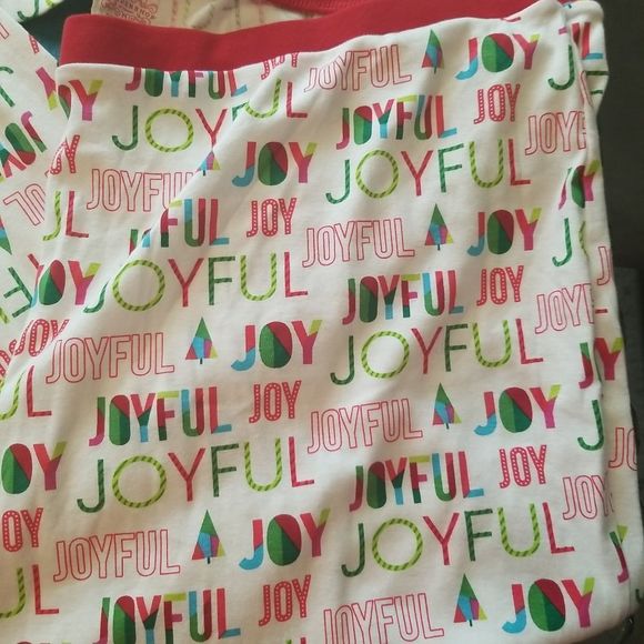 Women's The Wondershop JOYFUL PAJAMA SET Plus Sz. 3X  White Multi colored NWT - Picture 4 of 7